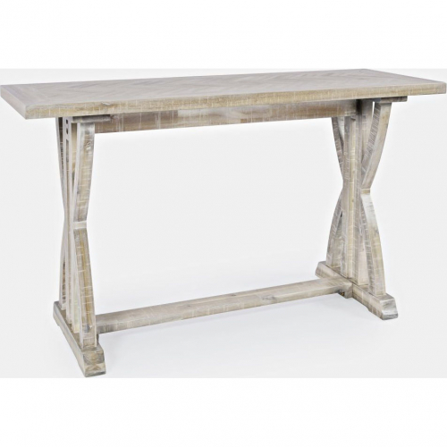 Fairview Sofa Console Table in Distressed Ash Finish Wood